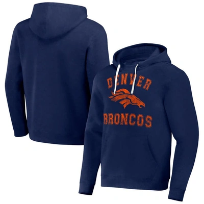 Nfl X Darius Rucker Collection By Fanatics Navy Denver Broncos Coaches Pullover Hoodie