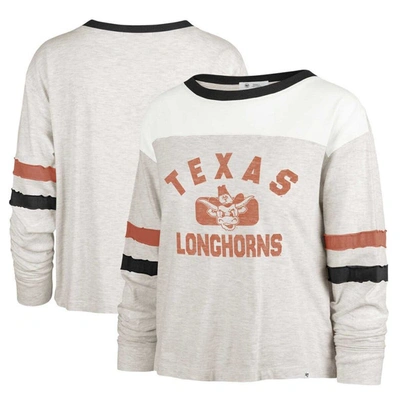 47 ' Oatmeal Texas Longhorns Vault All Class Lena Long Sleeve T-shirt