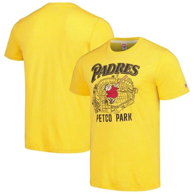 Homage Gold San Diego Padres Petco Park Hyper Local Tri-blend T-shirt