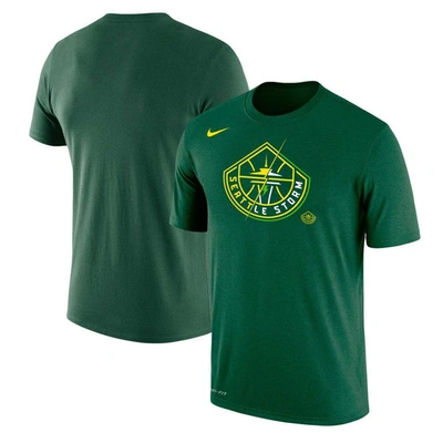 Nike Unisex  Green Seattle Storm Split Logo Performance T-shirt