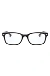 Ray Ban 51mm Square Optical Glasses In Black