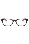 Ray Ban 51mm Square Optical Glasses In Havana Brown
