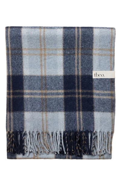 Tbco Recycled Wool Blend Blanket In Bannockbane Tartan