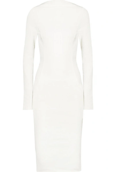 Rick Owens Cotton-blend Crepe Dress In White