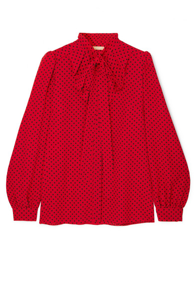 michael kors red blouse
