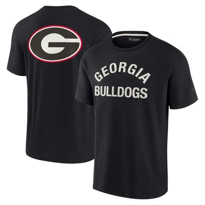 Fanatics Signature Unisex  Black Georgia Bulldogs Super Soft Short Sleeve T-shirt