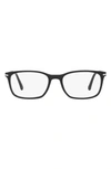 Persol 55mm Square Optical Glasses In Black