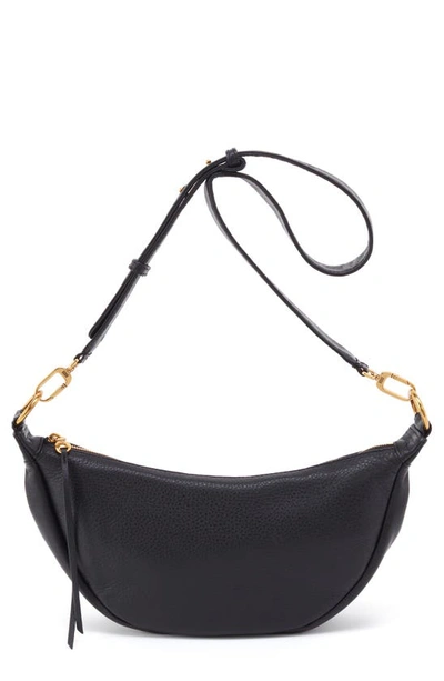 Hobo Knox Leather Crescent Crossbody Bag In Black