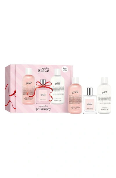 Philosophy Amazing Grace Fragrance Set $111 Value In Multi