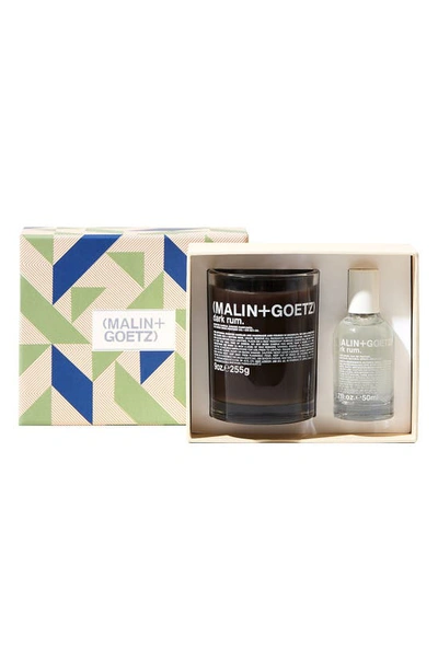 Malin + Goetz That's The Spirit Candle & Eau De Parfum Gift Set $156 Value In Brown