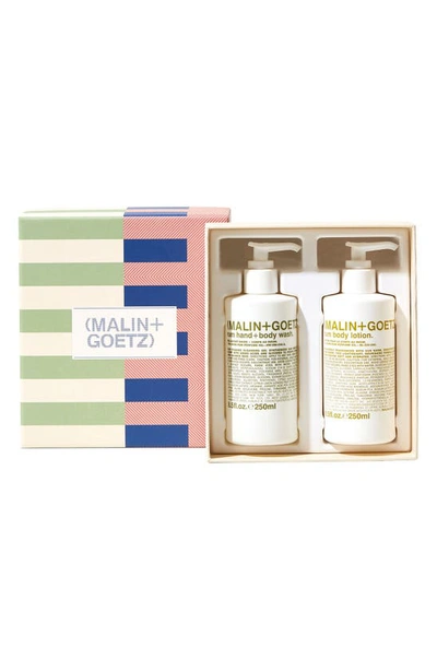 Malin + Goetz Make It A Double Hand + Body Wash & Body Lotion Gift Set $64 Value In Multi