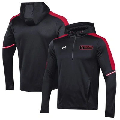 Under Armour Black Texas Tech Red Raiders 2023 Sideline Quarter-zip Hoodie