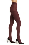 Hue Super Opaque Tights In Burgundy