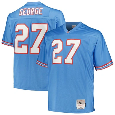 Mitchell & Ness Eddie George Light Blue Houston Oilers Big & Tall 1997 Legacy Retired Player Jersey