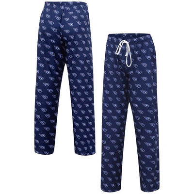 Concepts Sport Navy Tennessee Titans Gauge Allover Print Sleep Pants