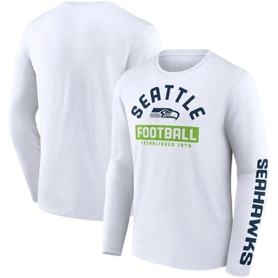 Fanatics Branded White Seattle Seahawks Long Sleeve T-shirt