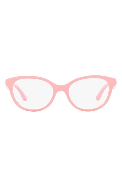 Dolce & Gabbana 49mm Butterfly Optical Glasses In Pink