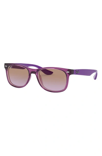 Ray Ban Ray-ban Kids' Junior Wayfarer 50mm Gradient Square Sunglasses In Violet