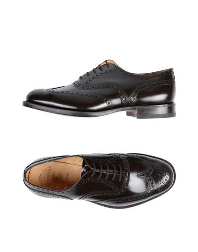 Church's Lace-up Shoes In Dark Brown