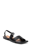 Ganni Asymmetric Sandal In Black