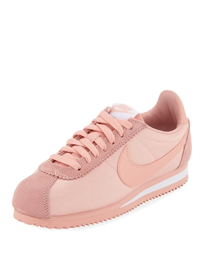 Nike Classic Cortez Fashion Sneakers In Coral Stardust