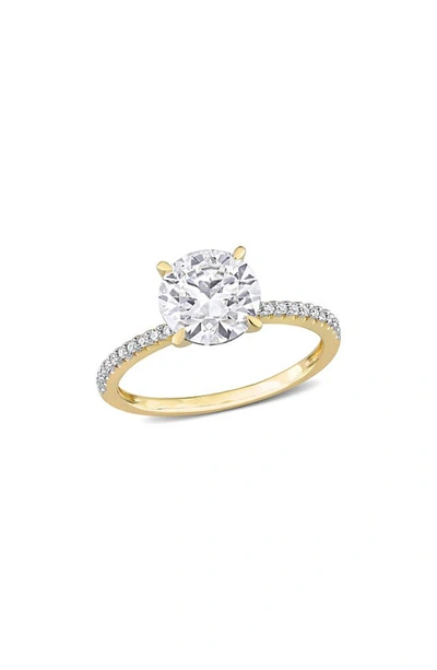 Delmar Lab Created Moissanite Ring In Gold