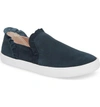 Kate Spade Lilly Ruffle Slip-on Sneaker In Navy