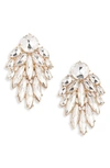 Ettika Crystal Chandelier Earrings In Gold