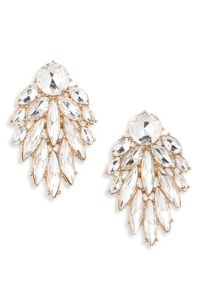 Ettika Crystal Chandelier Earrings In Gold