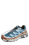 Salomon Gender Inclusive Xt-6 Adv Sneaker In Aegean Blue/tortoise/taffy