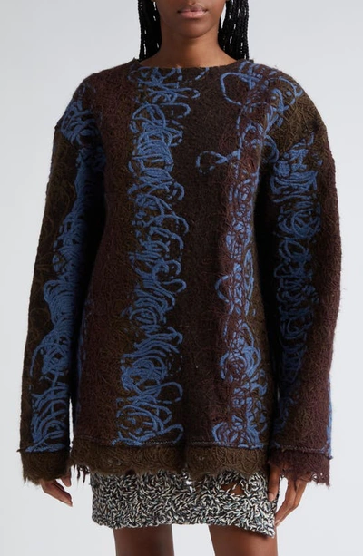 Vitelli Doomboh Core Sweater In Brown And Blue
