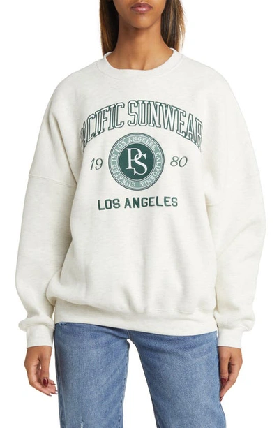 Pacsun Collegiate Pac Cotton Blend Sweatshirt In Navy