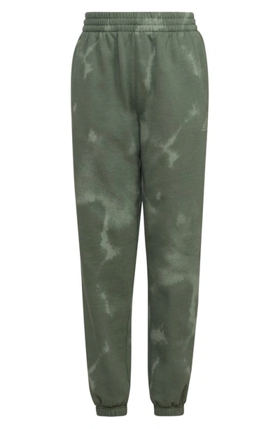 Adidas Originals Kids' Fluidity Fleece Sweatpants In Silver Green