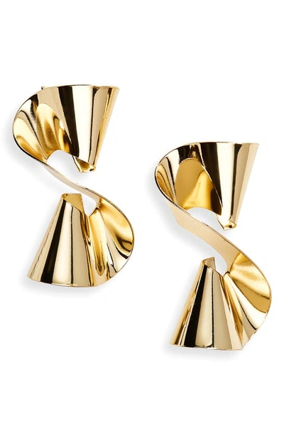 Nordstrom Twisted Ribbon Stud Earrings In Gold