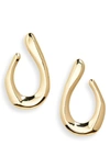 Nordstrom Open Teardrop Stud Earrings In Gold