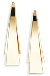 Nordstrom Angled Bar Earrings In Gold