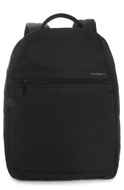 Hedgren Large Vogue Water Repellent Rfid Backpack In Black