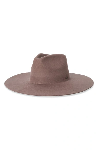 Brixton Primrose Wool Felt Fedora In Twig