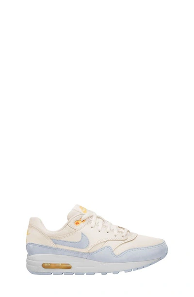 Nike Kids Off-white Air Max 1 Big Kids Sneakers In Pale Ivory/ Grey/ Melon Tint