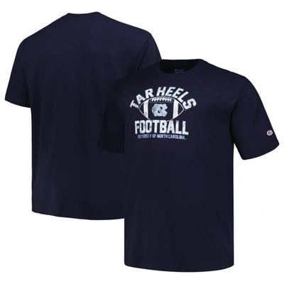 Champion Navy North Carolina Tar Heels Big & Tall Football Helmet T-shirt