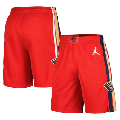 Jordan Brand Red New Orleans Pelicans Statement Edition Swingman Shorts