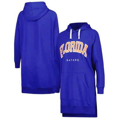Gameday Couture Royal Florida Gators Take A Knee Raglan Hooded Sweatshirt Dress