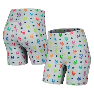 Terez Gray New York Mets Tlc Rainbow Shorts