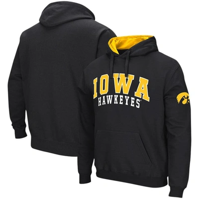 Colosseum Black Iowa Hawkeyes Double Arch Pullover Hoodie