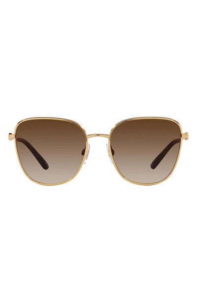 Dolce & Gabbana 56mm Gradient Butterfly Sunglasses In Gold