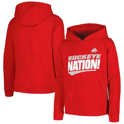 Outerstuff Kids' Youth Scarlet Ohio State Buckeyes Rep Mine Pullover Hoodie