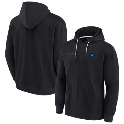 Fanatics Signature Unisex  Black Charlotte Fc Super Soft Fleece Pullover Hoodie