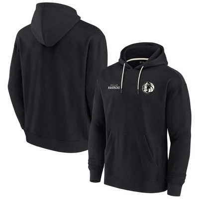 Fanatics Signature Unisex  Black Dallas Mavericks Super Soft Fleece Pullover Hoodie