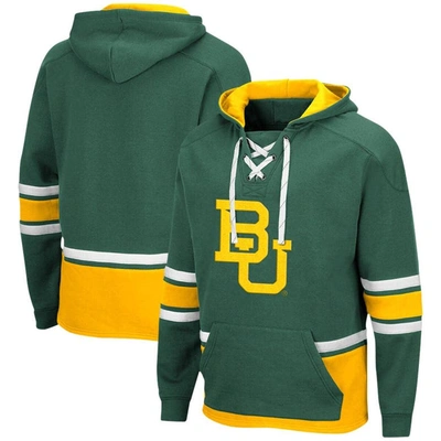 Colosseum Green Baylor Bears Lace Up 3.0 Pullover Hoodie