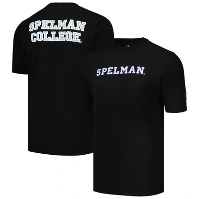 Fisll Black Spelman College Jaguars Applique T-shirt